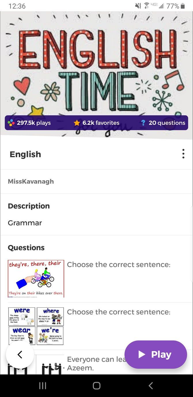 Kahoot Teacher App Quiz Creator