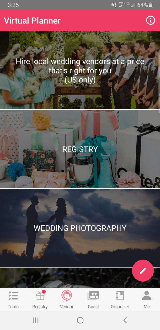 LadyMarry Wedding Planner App Vendors