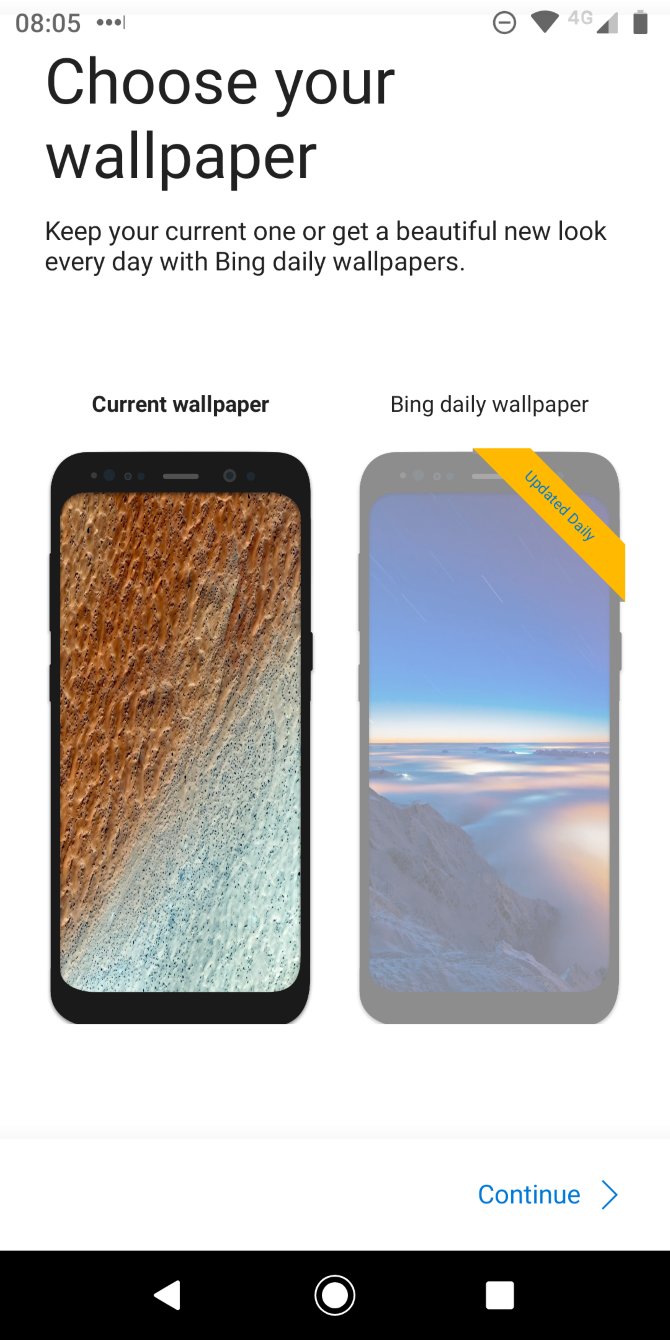 microsoft launcher on android