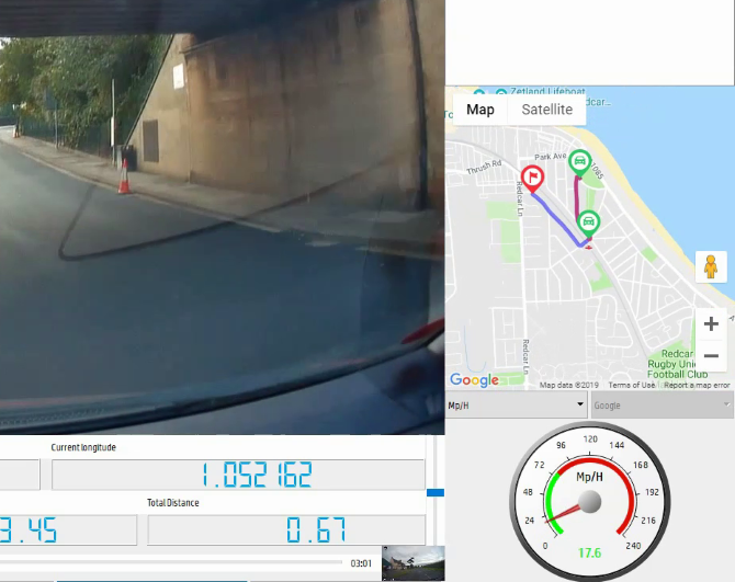 GPS information in Google Maps