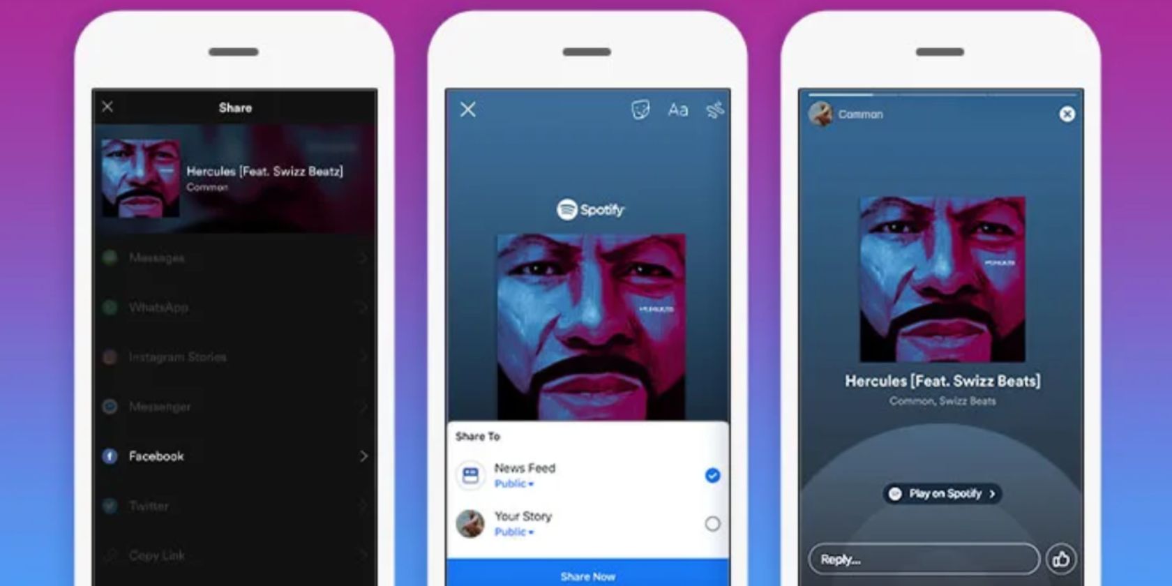 How to Share Spotify Songs to Facebook Stories