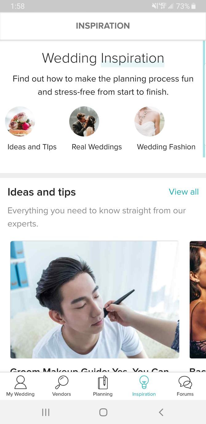 WeddingWire Wedding Planner App Tips