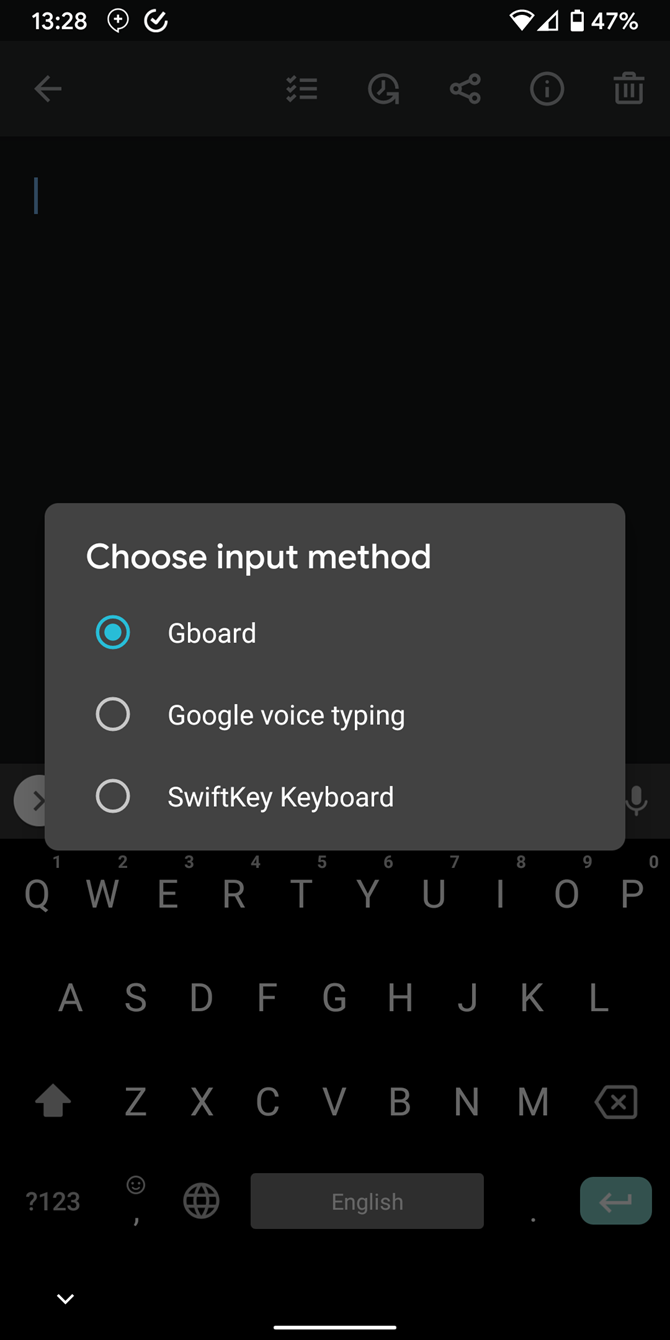 Android Switch Keyboard