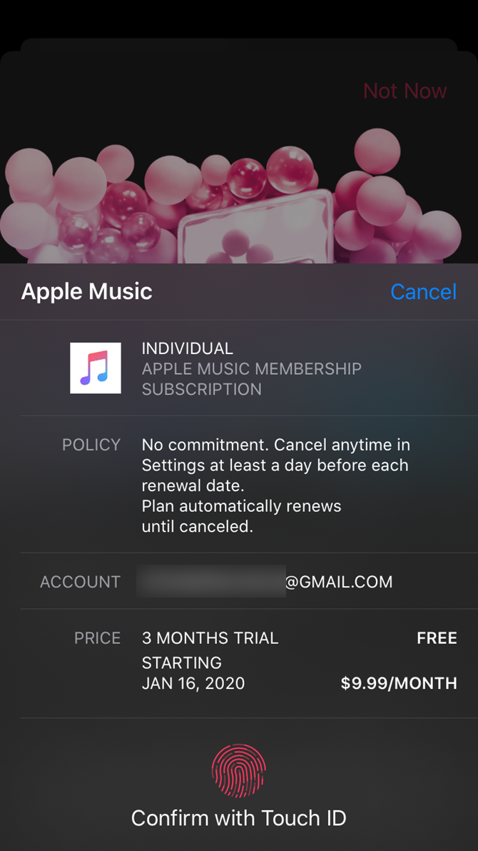 Apple Music Signup