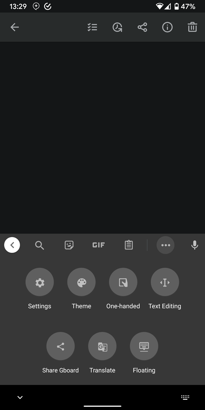 Android Gboard Options