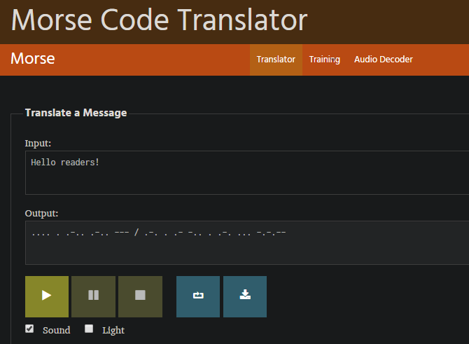 Morse Code Translator