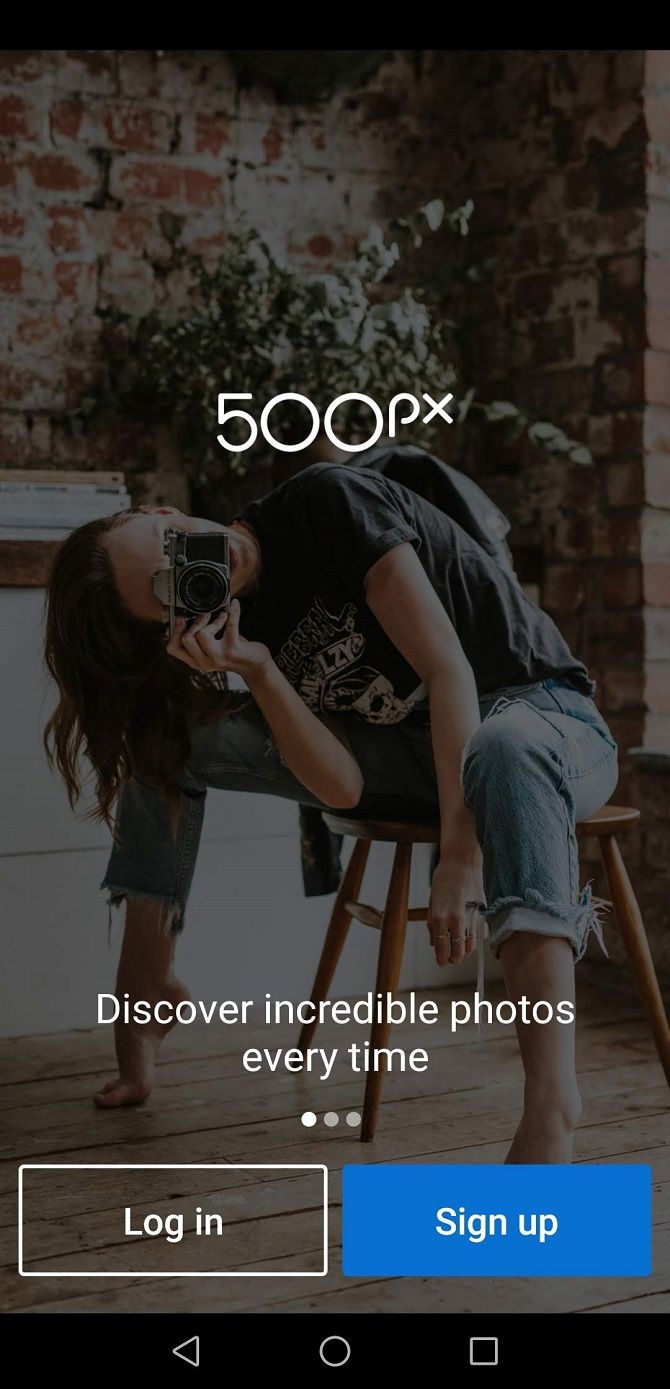 500px app account sign up