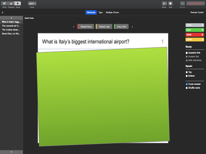 Multiple choice flash card maker Multiple choice flash card maker