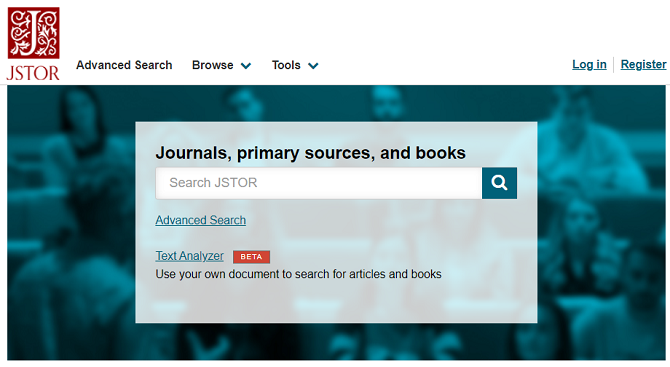 JSTOR book summary website