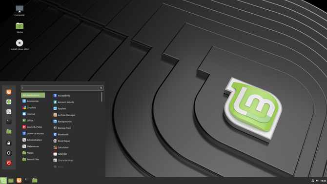 Linux Mint desktop