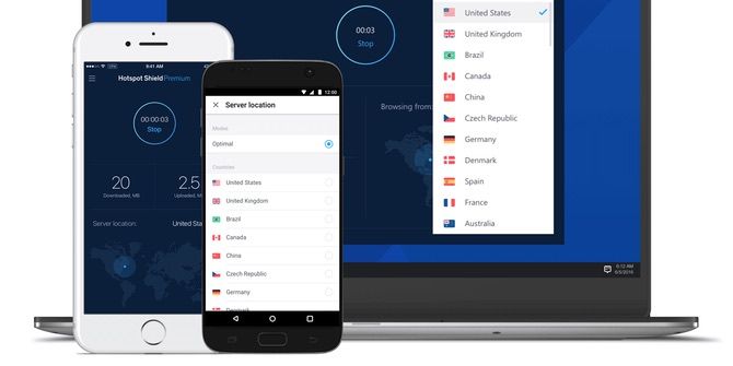 Hotspot Shield on different devices