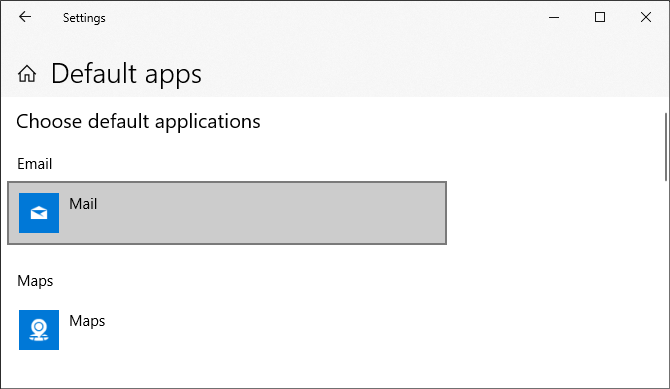 Windows 10 default apps