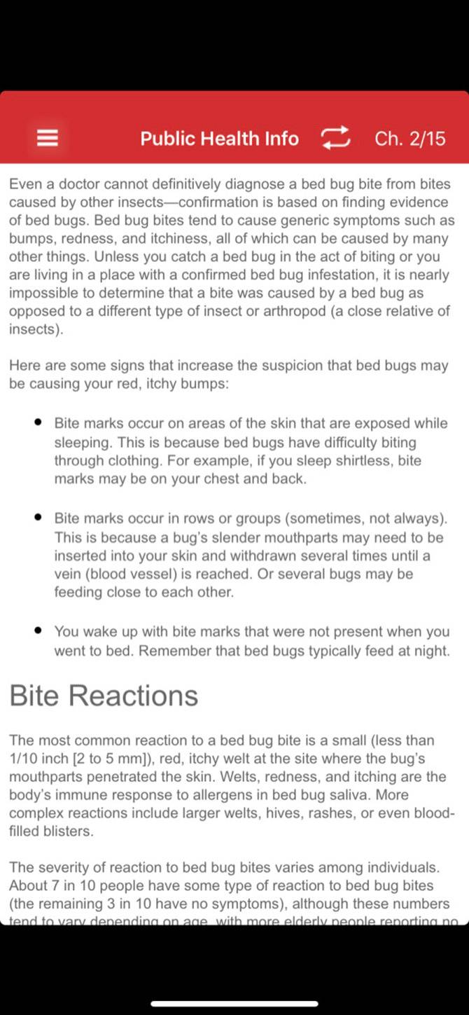 Bed Bugs Field Guide Jak wygląda ugryzienie