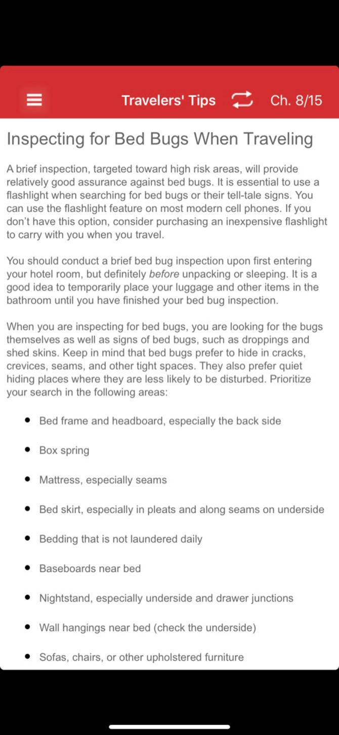 Bed Bugs Field Guide resetips