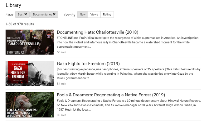 films for action free documentaries