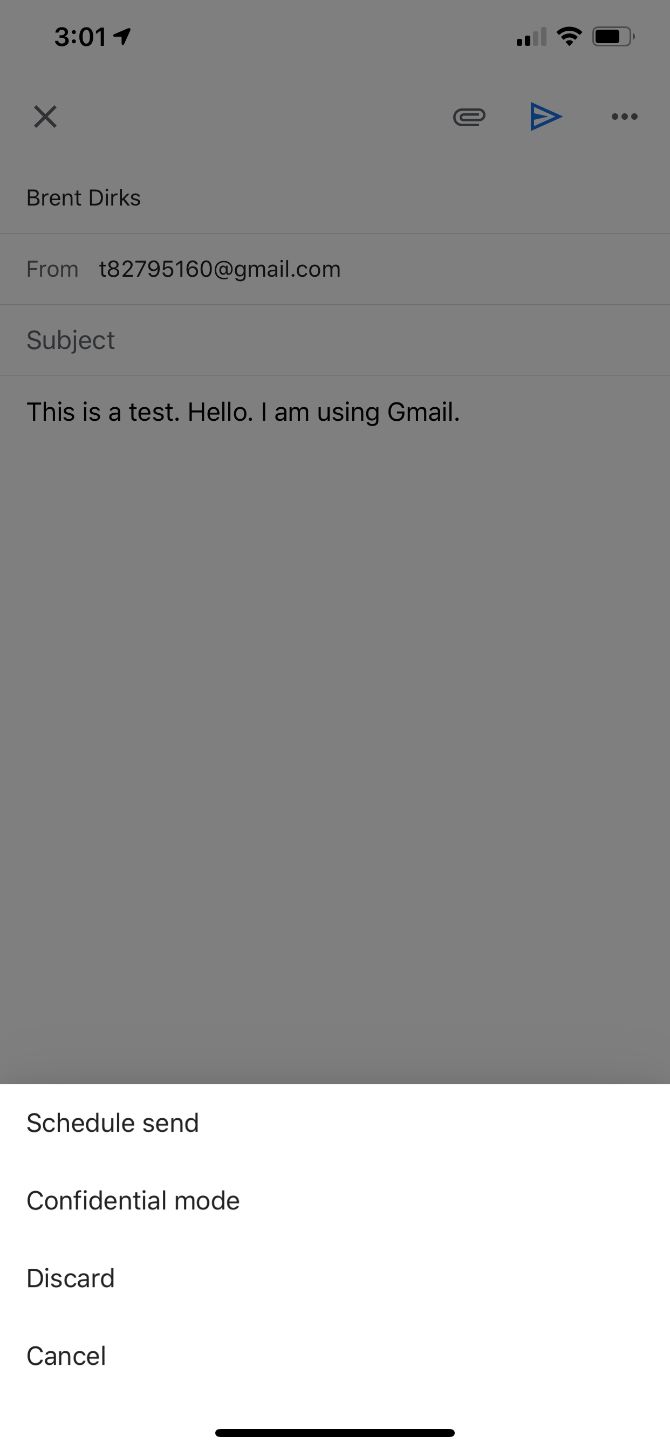Gmail App Compose