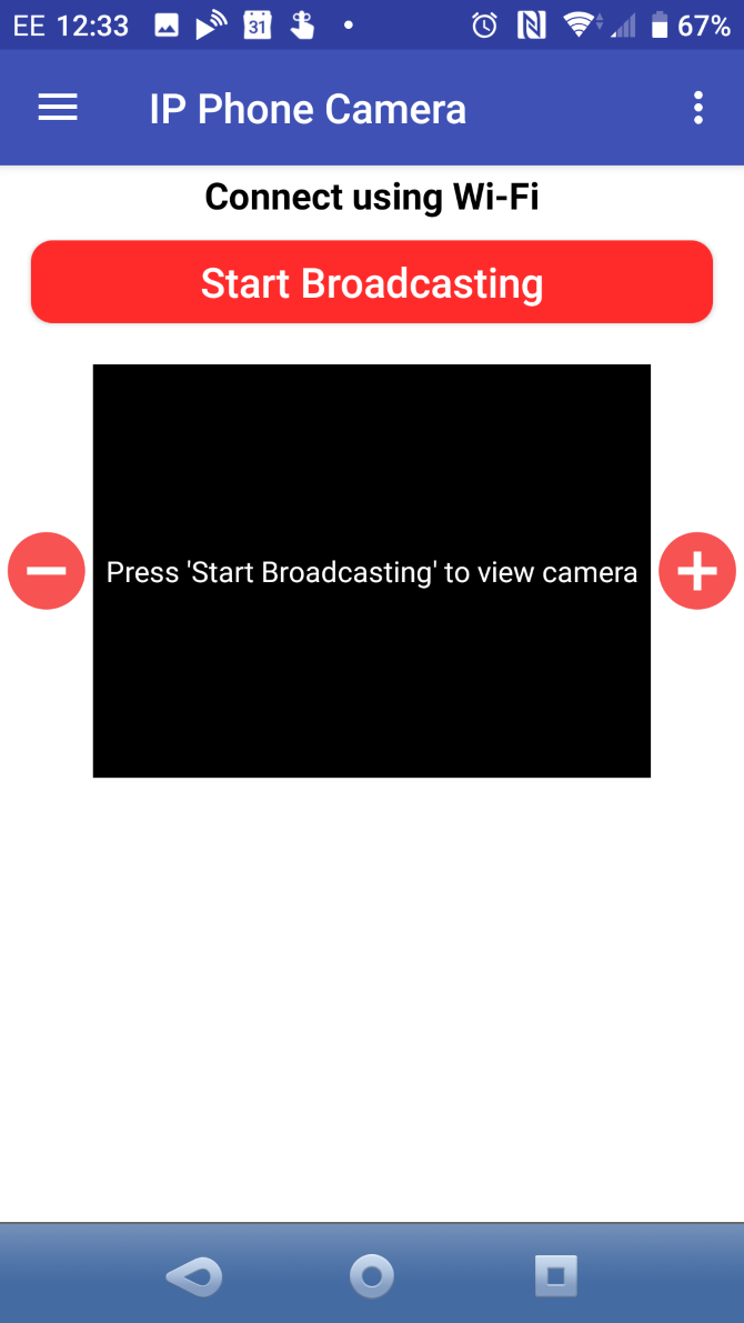 Start broadcasting your Android IP webcam