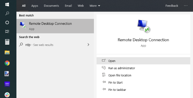 WindowsでRDPを起動する