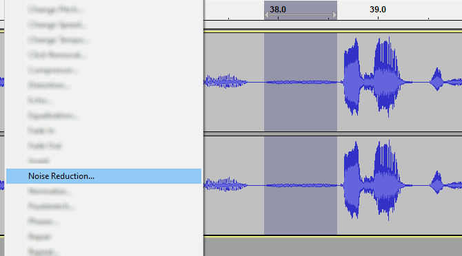 Reduce background noise for enhanced audio in Audacity