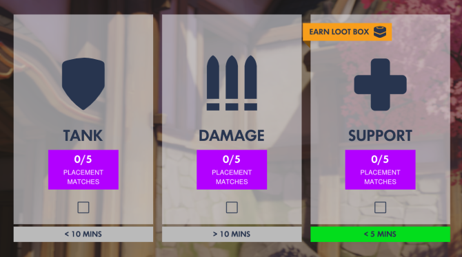 Overwatch Placement Matches Role Lock