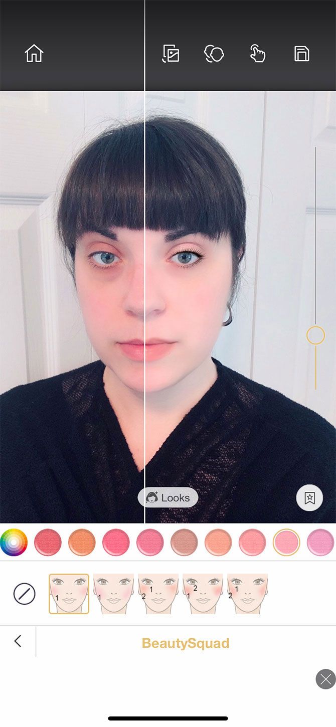 Perfect365 Virtual Makeover Before and After.