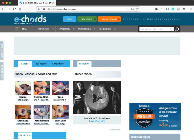 E-Chords home page