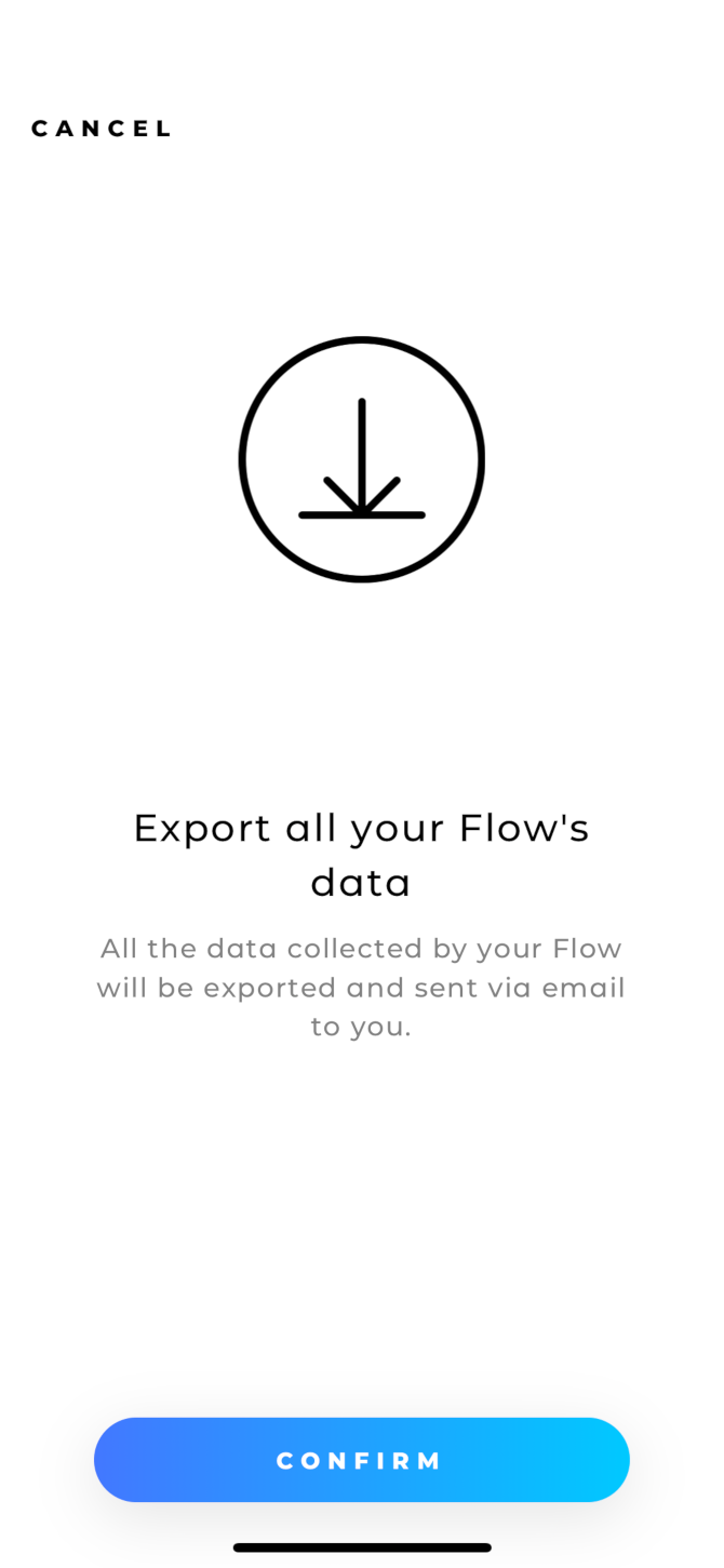 Flow App Export Settings
