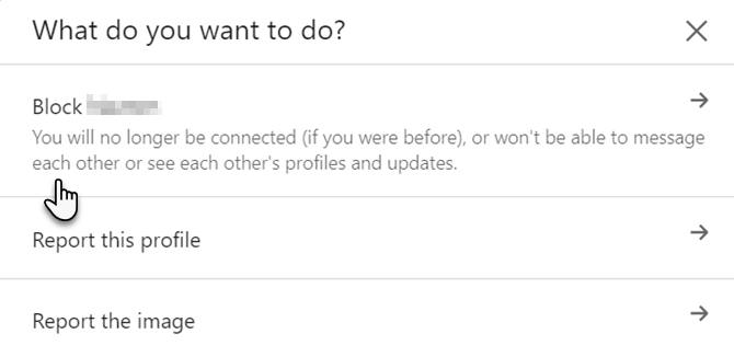 LinkedIn asks you "What do you want to do?"