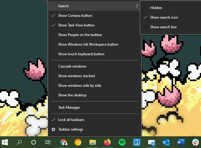 Windows 10 Taskbar Icon Hiding
