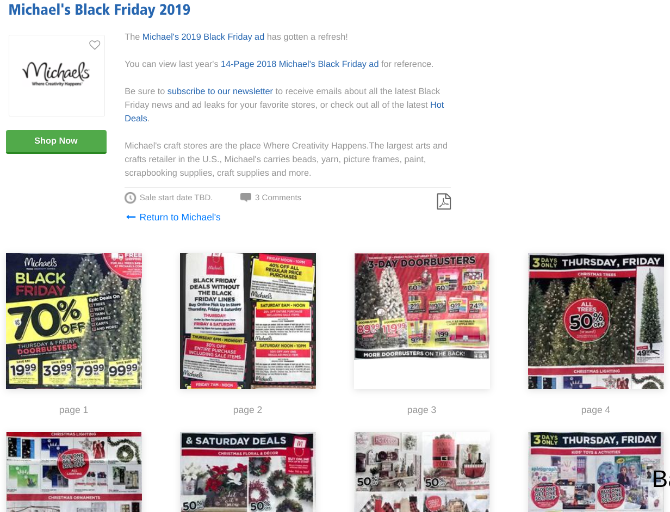 BFAds scans all offline black friday ads in newspapers and flyers