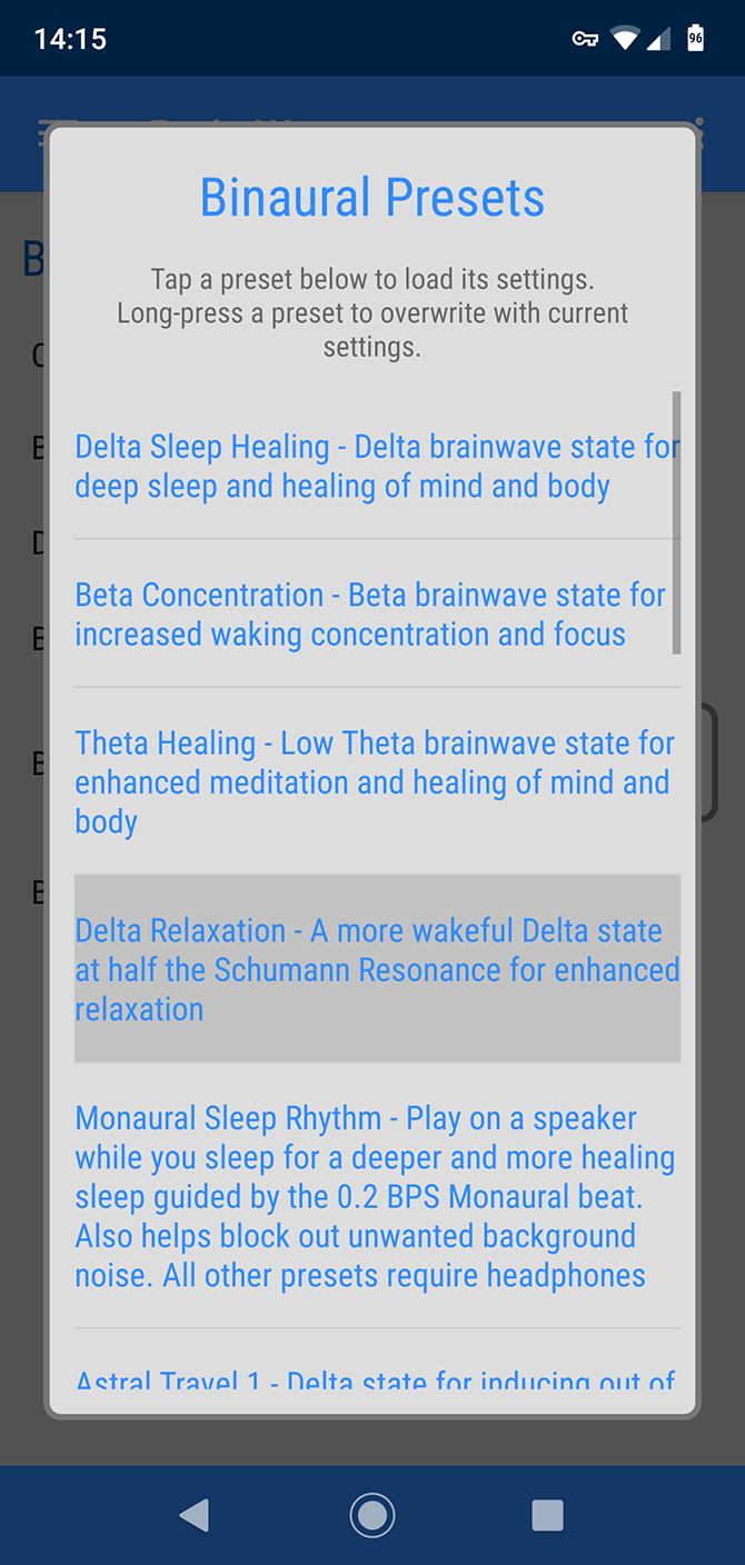 sleep stream 2 app binaural beats