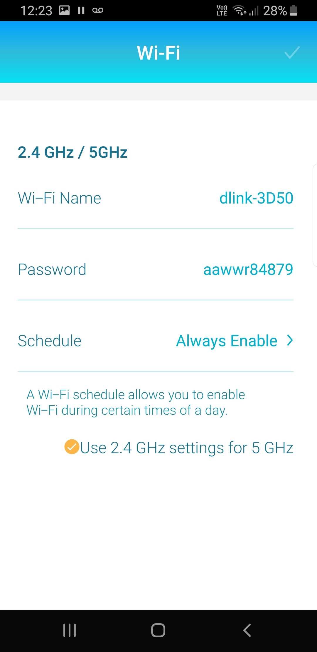 d-link wifi app connection frequencies