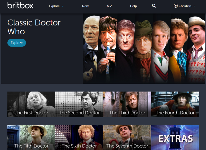 Watch Doctor Who online with Britbox