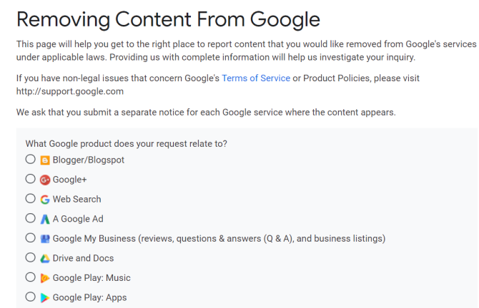 Remove Content From Google Form