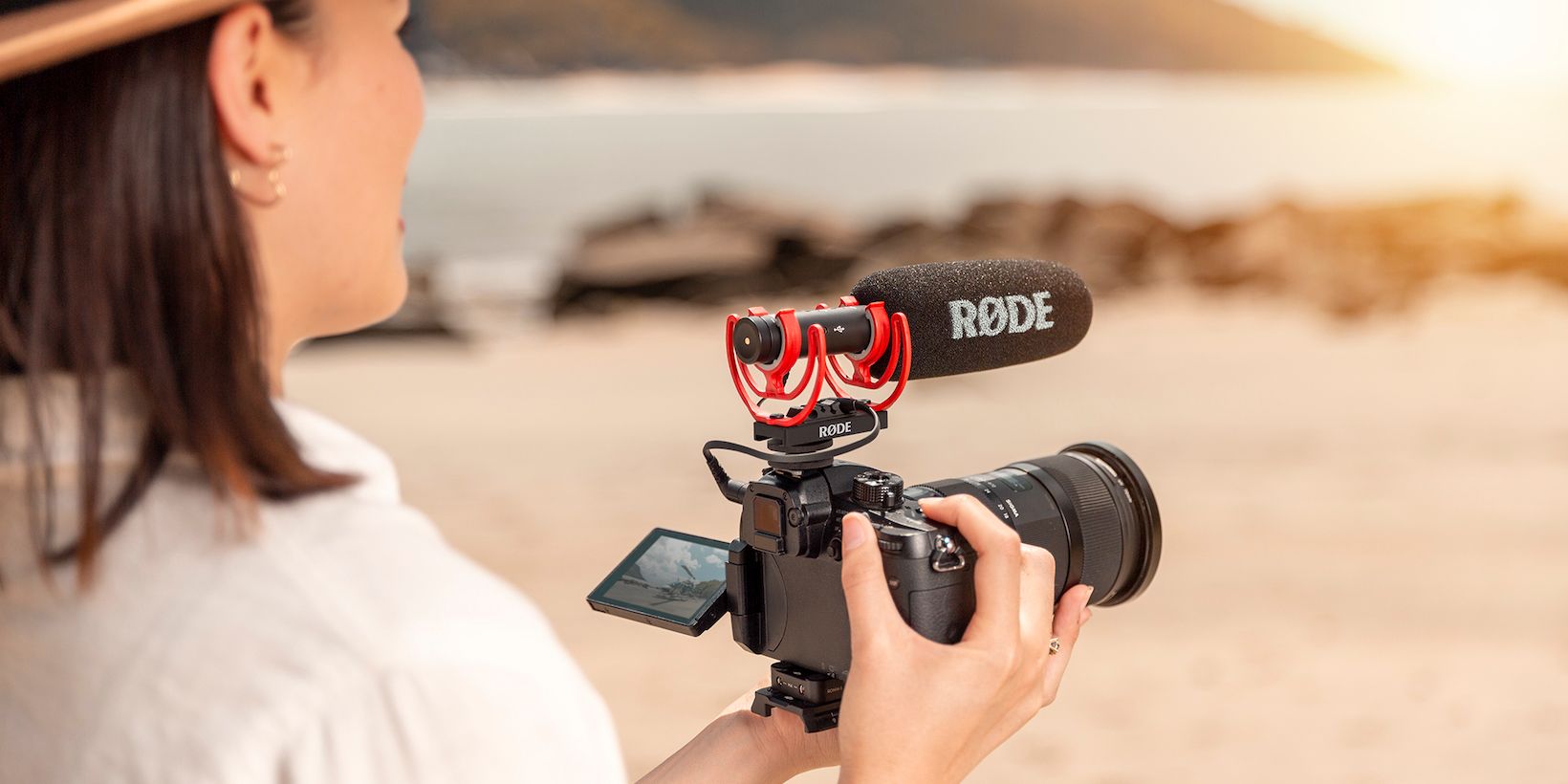 Rode VideoMic NTG attached to DSLR