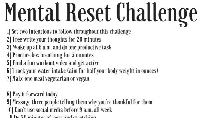 The 4-Week Mental Reset Challenge will clear up stress and anything weighing you down