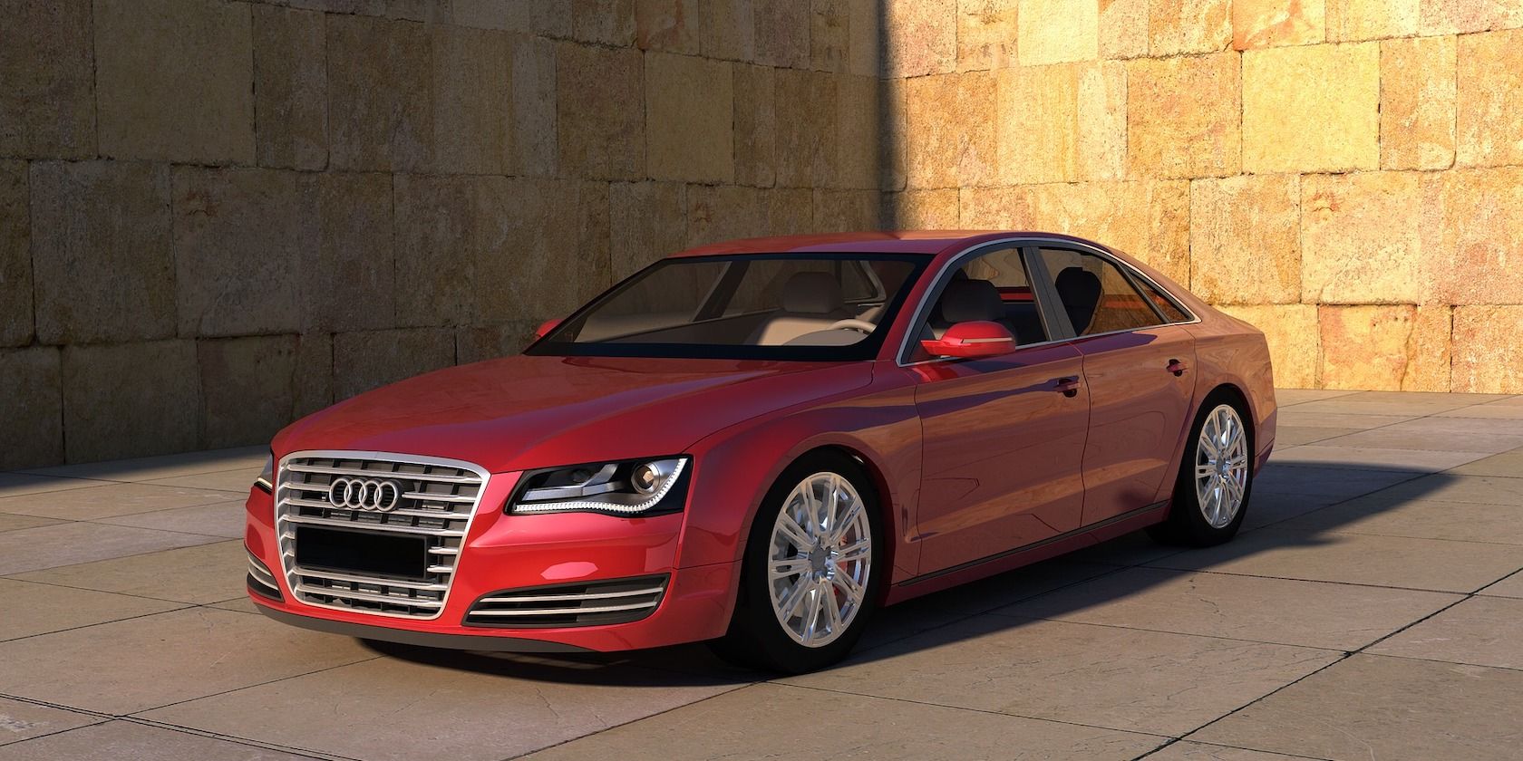 3D render of an Audi