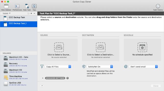 creating recovery partition mac os carbon copy