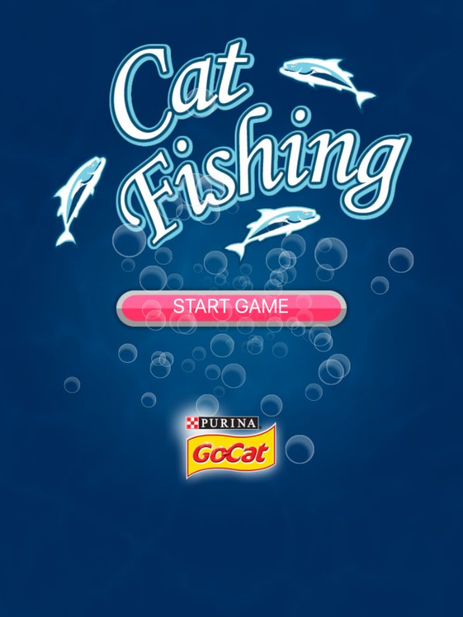 Go-Cat Cat Fishing Home Screen