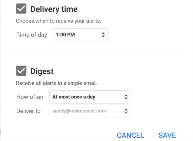 Google Alerts Digest and Delivery