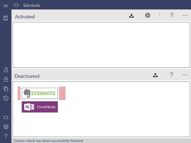 Proteggere Evernote in Saferoom