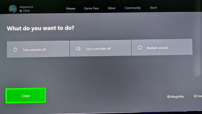 Konsol Mulai Ulang Xbox One