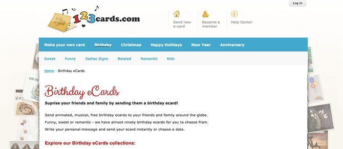 123cards Birthday Ecards