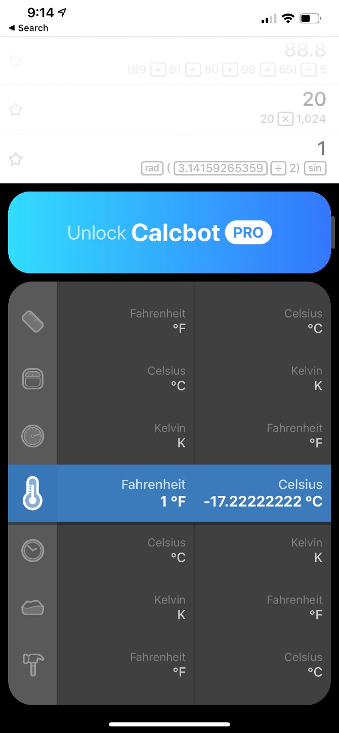 Calcbot 2 Conversions