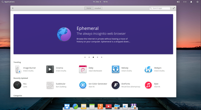 elementary OS has a dedicated app store called AppCenter