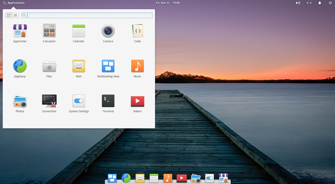 elementary OS has a minimalist interface