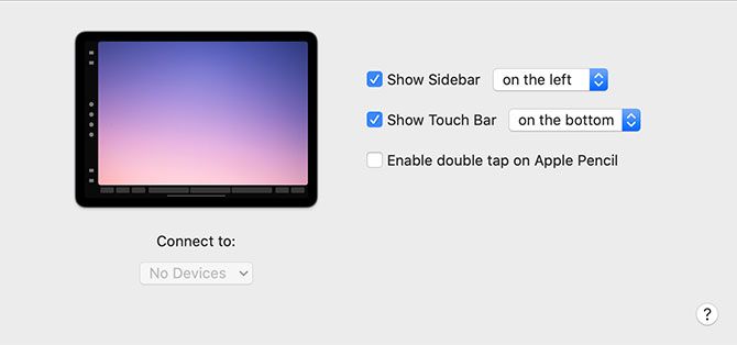 Preferences for macOS Sidecar