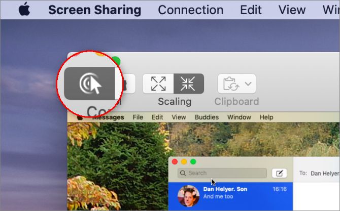 how to share screen on messages on a mac