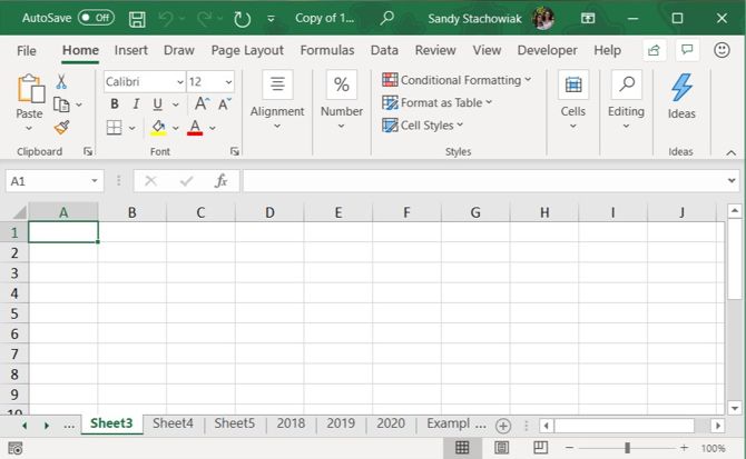 Excel Scroll Tab Dots