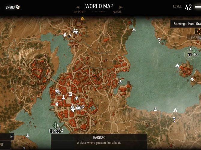 witcher 3 fast travel map